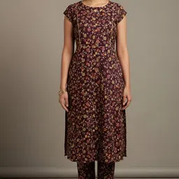 weave and flow Unstitched Pure Cotton Salwar Suit Material Floral Print image 3