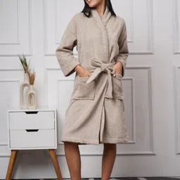LIGHT CREAM Medium Bath Robe-image-45