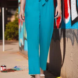 KATLINE Women Regular Fit Relaxed Trousers-image-19