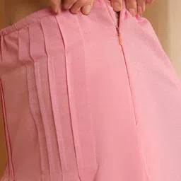 NEUDIS Pure Cotton A-Line Pleated Flared Maxi Skirt image 3