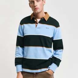 GANT Men Striped Polo Collar Pockets T-shirt image 1