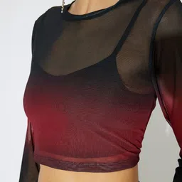 Koton Women Striped Polo Collar Extended Sleeves Pockets T-shirt image 2