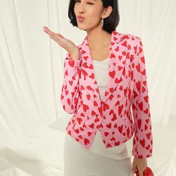 TANDUL Conversational Printed Slim Fit Single-Breasted Blazer image 3