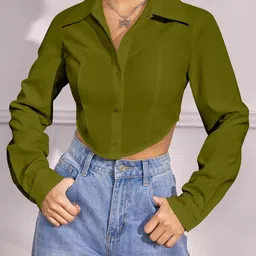 SZN Women Green Solid Tops-picture-20