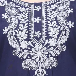 ERUDITE CLUB Ethnic Motifs Embroidered Chikankari Chikankari Kurti image 3
