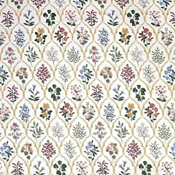 WEAVE AND DECOR Off White Printed Pure Cotton 300 TC Single Bedsheet Set 2.28x 1.52 m image 4