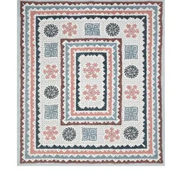 Shubastik White & Multicoloured 200 TC King Bedsheet with 2 Pillow Covers image 2