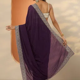 Libas Embellished Embroidered Silk Blend Heavy Work Saree image 2