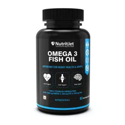 NutritJet Omega 3 Fish Oil 1000mg High Strength with 550 mg EPA and 350 mg DHA – 60 Capsule-image-52
