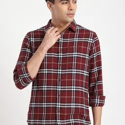 R&B Men Tartan Checks Checked Casual Shirt-picture-20