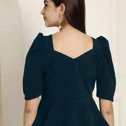 Tromko Women Solid Pattern Top image 5