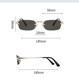 AUGEN Unisex Ultra-Light Rectangle Sunglasses with UV Protected Lens VI-SG-259-C2 image 3