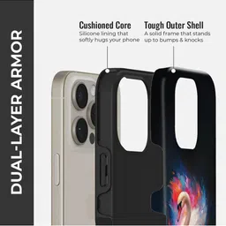 PEEPERLY Unisex iPhone 14 Pro Max Quirky Max Swan Crystal Impact Resistant Back Case image 5