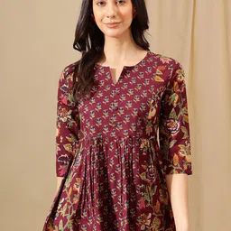 KALINI Floral Print Cotton Top-picture-25