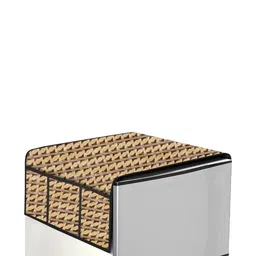 The Furnishing Tree Beige Printed Refrigerator Cover image 3