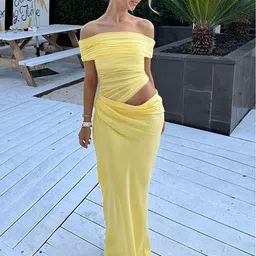LULU & SKY Women Off-Shoulder Maxi Dress-picture-19
