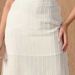 kalamir Zenava by Myntra Self Design Pure Cotton A-line Midi Skirts image 3