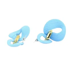 FIMBUL Set Of 2 Rhodium-Plated Contemporary Drop Earrings image 2