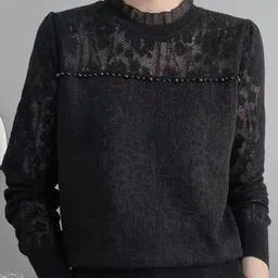 StyleCast Women Embellished Pullover Sweater-image-83