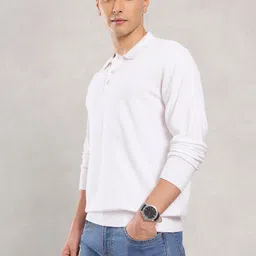 Nautica Shirt Collar Ribbed Sweatshirt image 3