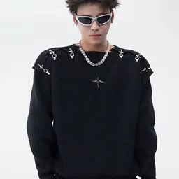 StyleCast x Revolte Men Solid Sweatshirt image 1