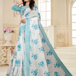 Mitera Floral Zari Saree image 3