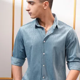HIGHLANDER Men Slim Fit Opaque Casual Shirt-picture-27