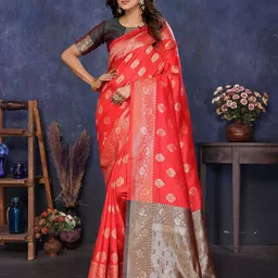 saretramall Woven Design Kanjeevaram Saree-image-40