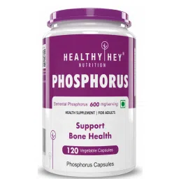 Healthyhey Nutrition Phosphorus - Support Bone Health - 600mg - 120 Veg. Capsules-picture-11