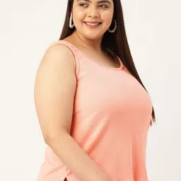 theRebelinme Women Ribbed Cotton Tank Plus Size Top image 5