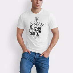 Seekbuylove Men Typography Printed Bio Finish T-shirt image 5