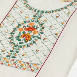 Anouk Women Embroidered Keyhole Neck Flared Sleeves Thread Work Anarkali Kurta image 3