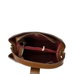 Diva Dale Women Checked Structured Satchel Bag image 2