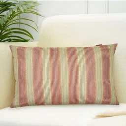 Tesmare Multicoloured Set of 2 Striped Rectangle Cushion Covers image 5
