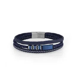 SANTA BARBARA POLO & RACQUET CLUB Men Leather Wraparound Bracelet-picture-55