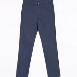 Allen Solly Junior Boys Slim Fit Textured Chinos Trousers-picture-30