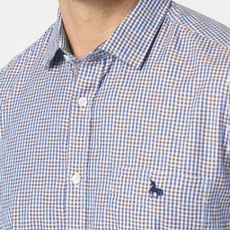 Van Heusen Sport Men Slim Fit Checked Casual Shirt image 3