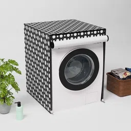 Kuber Industries Grey & White Printed IFB Front Load Automatic Washing Machine Cover-image-80