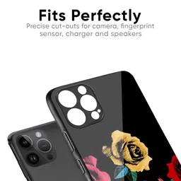 QRIOH Floral Printed iPhone 15 Pro Max Back Case Mobile Accessories image 3