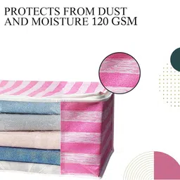 AMAK INC Pink Fabric Multi-Utility Wardrobe Organisers image 3