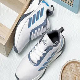 SCHOOZI Men Lace-Up Running Non-Marking Shoes image 3