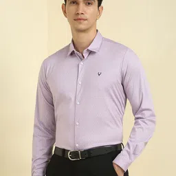 Allen Solly Slim Fit Printed Spread Collar Cotton Formal Shirt image 5