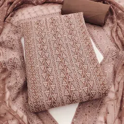 Panzora Embroidered Unstitched Dress Material-picture-16