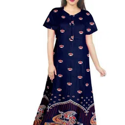 AAKARSHANA CREATION Women Printed Cotton Nightdress-picture-27