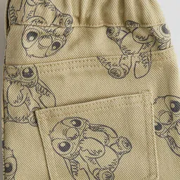 H&M Boys Pure Cotton Printed Twill Trousers image 5