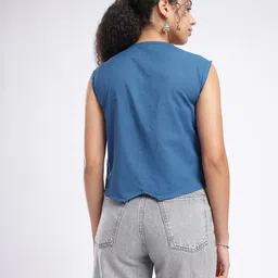 fusion by glitchez Geometric Embroidered Tailored Jacket image 3