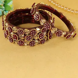 ZULKA Set Of 4 CZ-Studded Bangles-picture-16