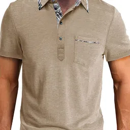 StyleCast x Revolte Men Solid Polo Collar T-shirt-picture-49