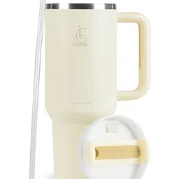 AGIS Beige & White Single Stainless Steel Other Water Bottle image 3