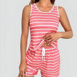 Kellberry Women Striped Night suit-picture-40